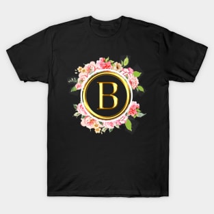 Letter B Shirt Alphabet Letter B Different Colors T-Shirt